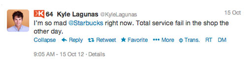 kyle starbucks 4 Customer Service Lessons from the Biggest Brands on Twitter