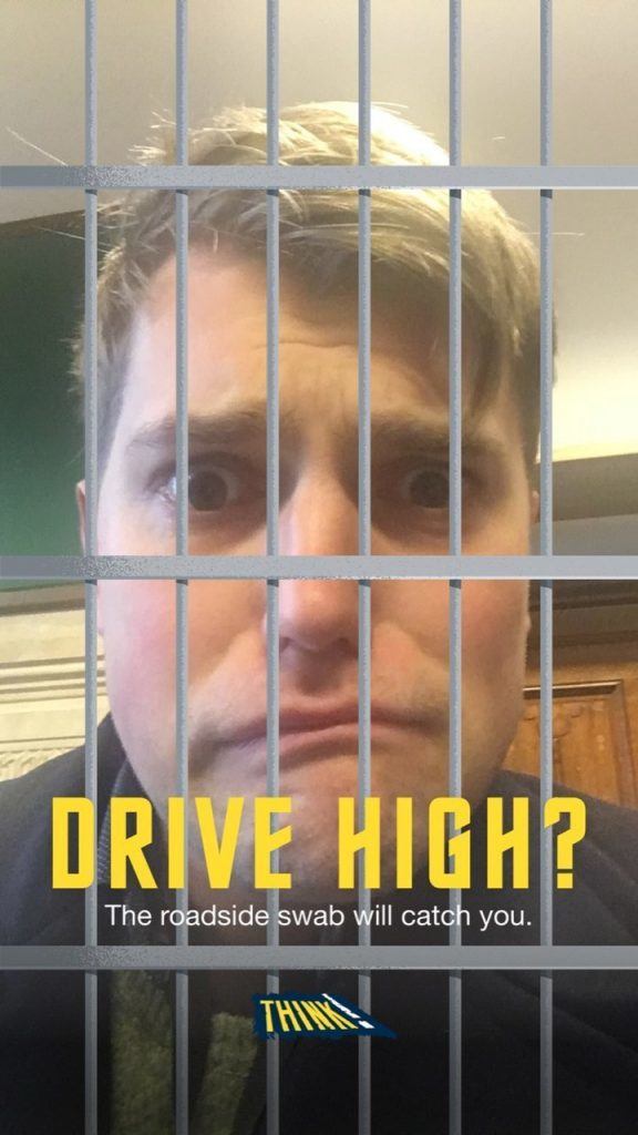 Drug Driving Snapchat campaign