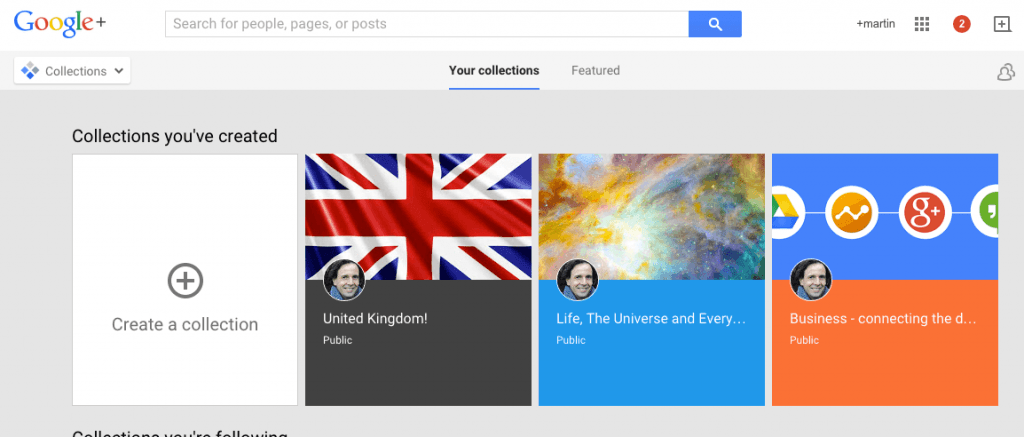 Google plus collections 1