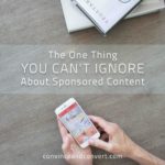 The One Thing You Can't Ignore About Sponsored Content