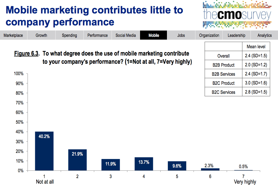 CMO Survey Mobile Marketing