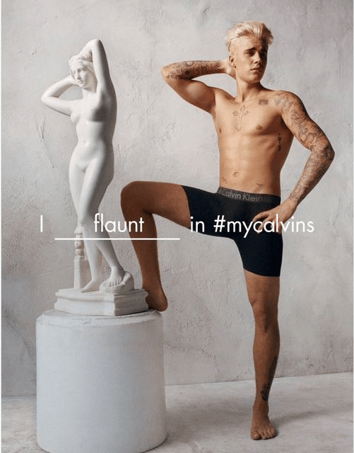 Justin Beiber Calvin Klein Twitter