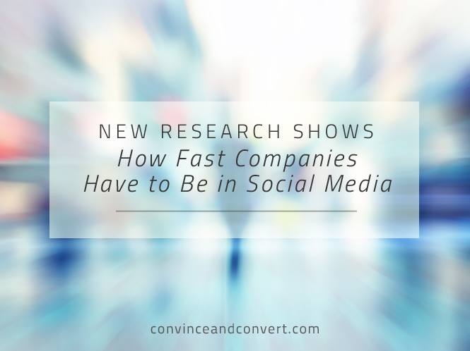 New Research Shows How Fast Companies Have to Be in Social Media