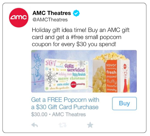 AMC Twitter ecommerce campaign