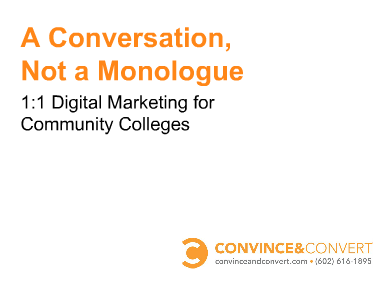 A conversation, not a monologue