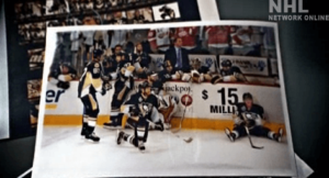 Pittsburg Penguins on the ice