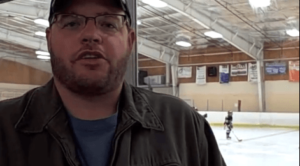 Jay Baer at an ice rink