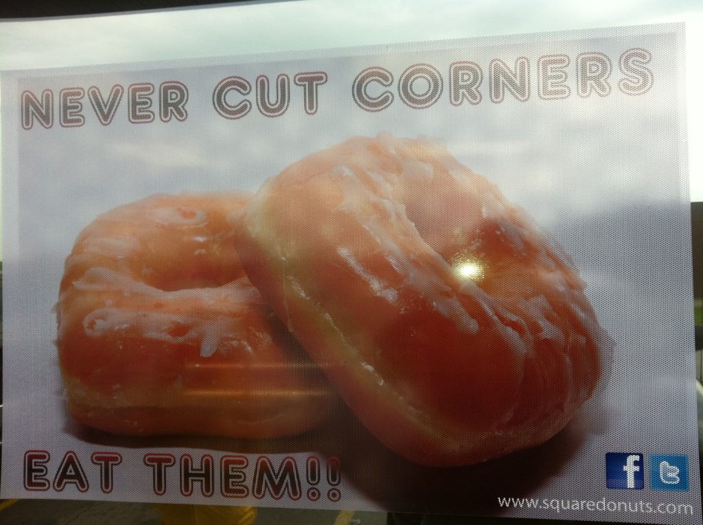 social outpost promotion square donuts
