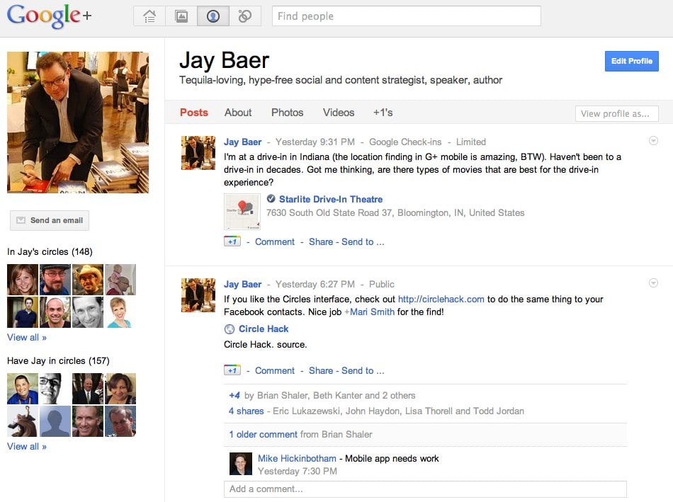Jay Baer Google+
