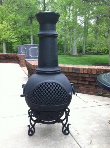 blue rooster fireplace