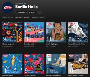 Barilla Italia Spotify playlist is Youtility