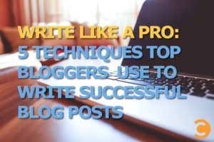 Write Like a Pro: 5 Techniques Top Bloggers Use to Write Successful Blog Posts