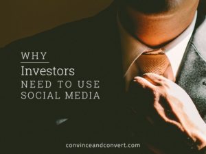 Why Investors Need to Use Social Media