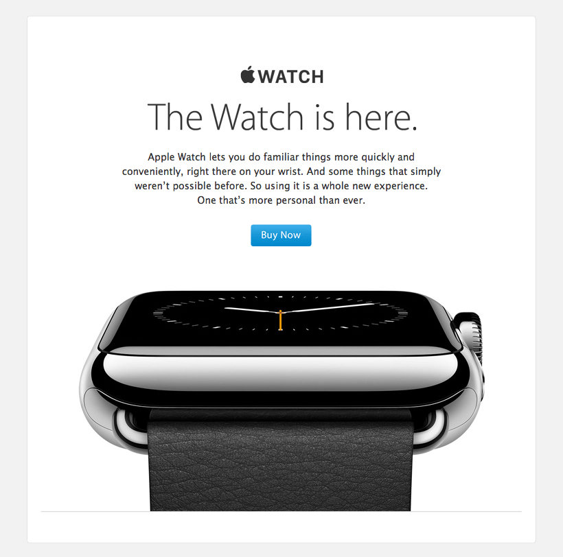 Apple Watch product launch announcement