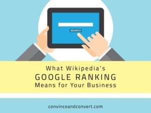 What Wikipedia's Google Ranking Means for Your Business