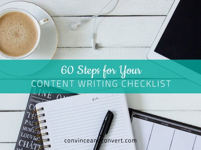 60 Steps for Your Content Writing Checklist