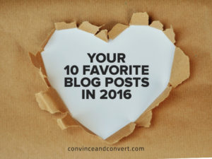 Your 10 Favorite Blog Posts in 2016