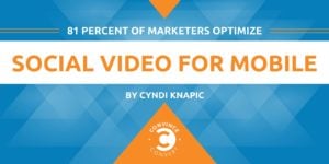 81 Percent of Marketers Optimize Social Video for Mobile [Infographic]