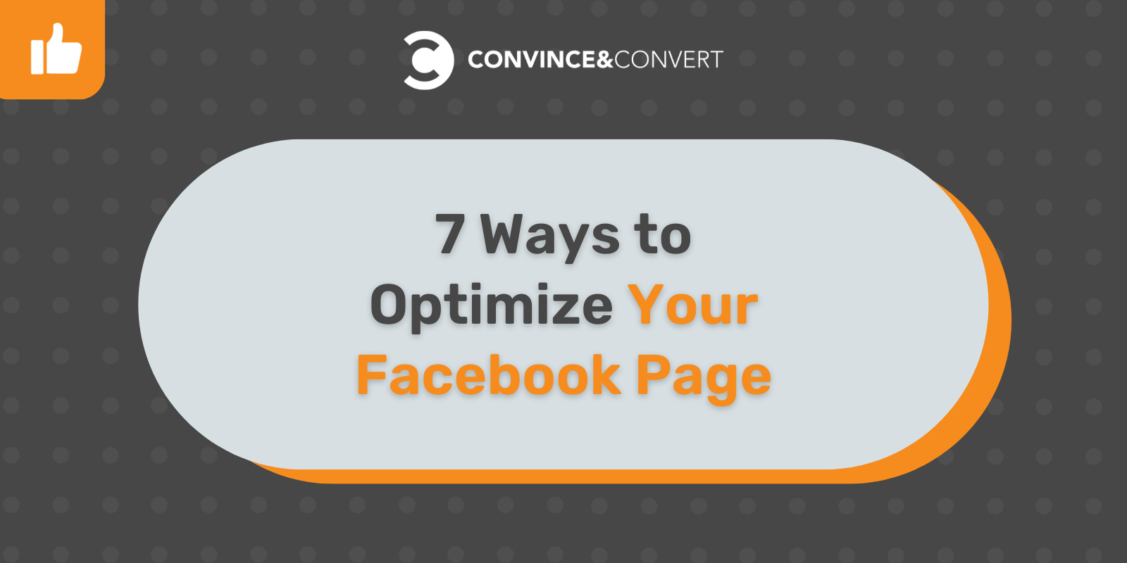 8 Ways to Optimize Your Facebook Page