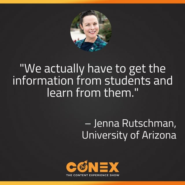 "We actually have to get the information from students and learn from them." -Jenna Rutschman