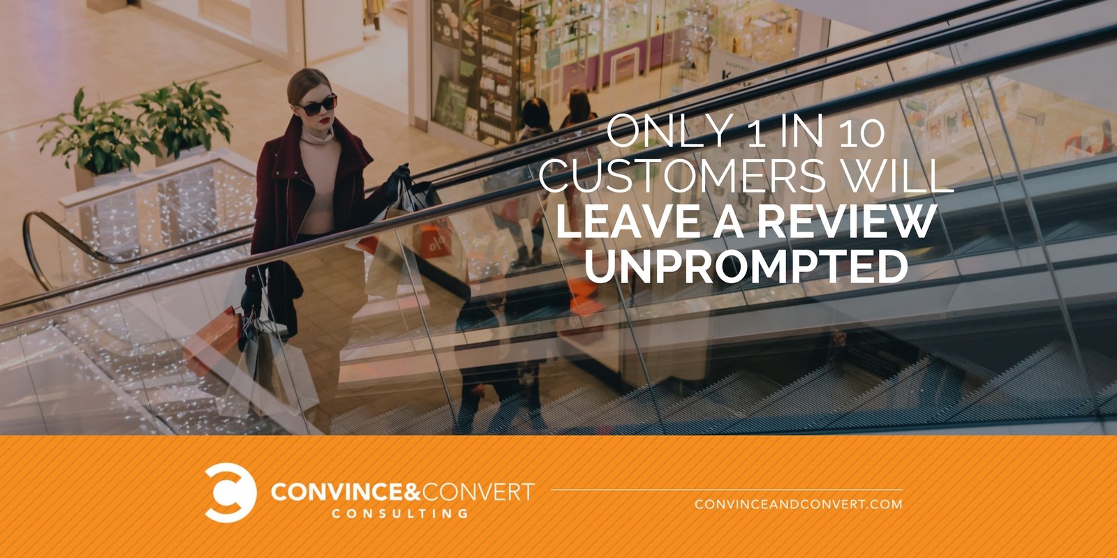 1 in 10 customers will leave a review unprompted