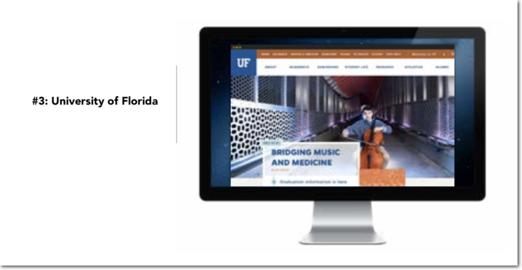 Best University Website Examples: University of Florida