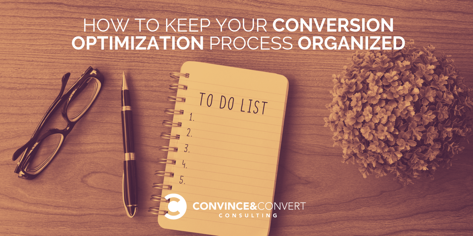 conversion optimization process organized