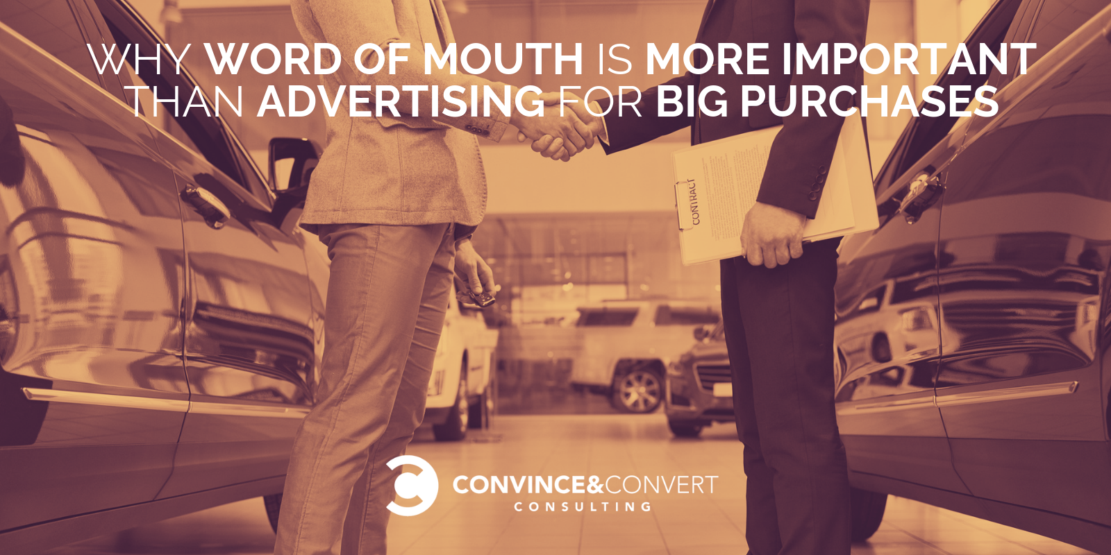 word of mouth vs advertising big purchases
