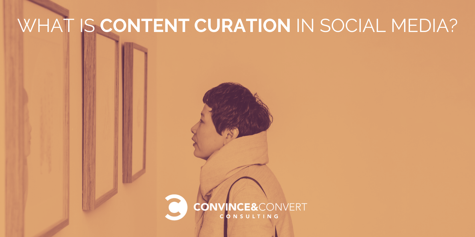 What is content curation in social media?