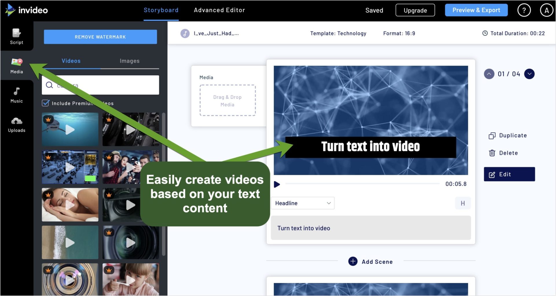Screengrab of invideo to bring more traffic and conversions to your blog