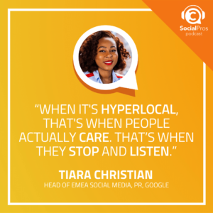 “When it's hyperlocal, that's when people actually care. That’s when they stop and listen.”