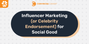 Influencer Marketing (or Celebrity Endorsement) for Social Good