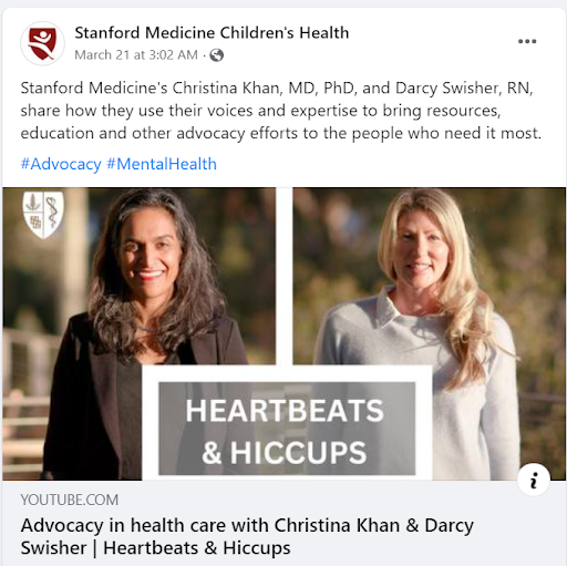 advocacy through healthcare social media marketing example