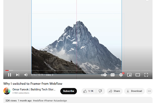Framer Youtube collaboration with Omar Farook