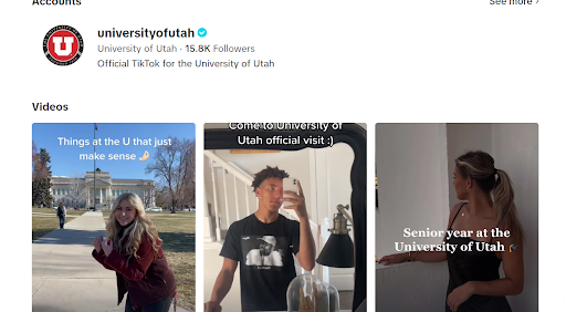University of Utah TikTok