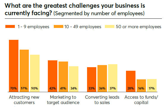 What are the greatest challenges your business is currently facing?