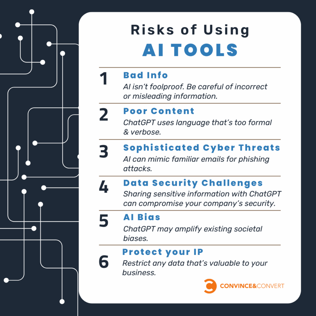 Risks of Using AI Tools